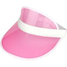 Fluro Pink Visor White Rim